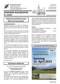 Gemeinde-Nachrichten 03/2023