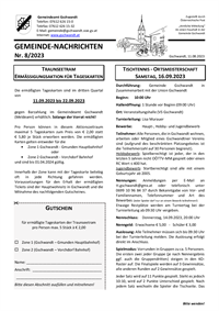 Gemeinde-Nachrichten 08/2023